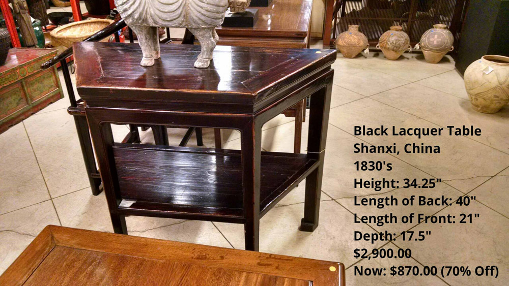 Black Lacquer table