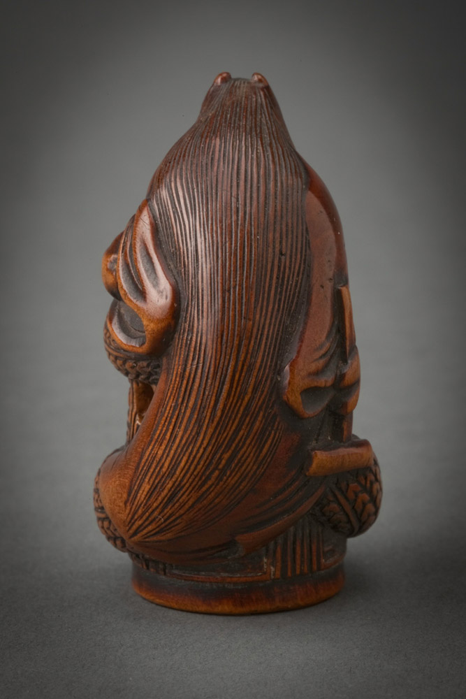 Wood Netsuke of Kiyomine