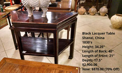 Black Lacquer table <b>(SOLD)</b>