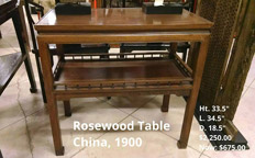 Rosewood table