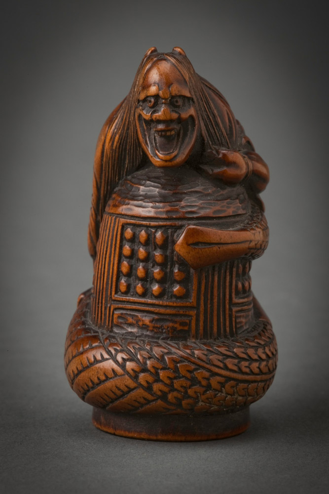 Wood Netsuke of Kiyomine